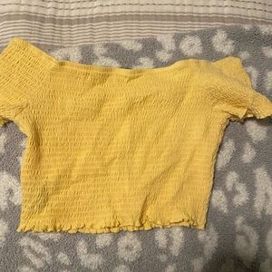 Yellow Crop Top